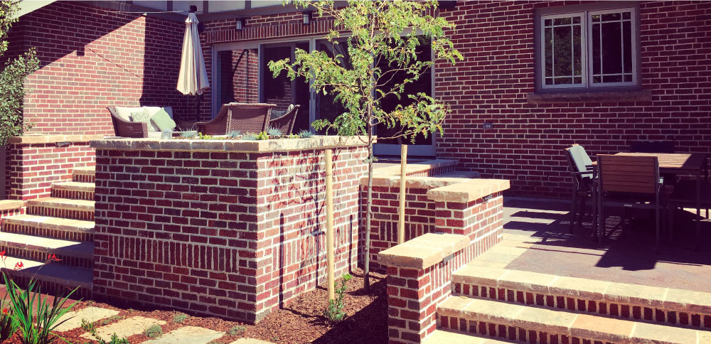 brick outdoor patio