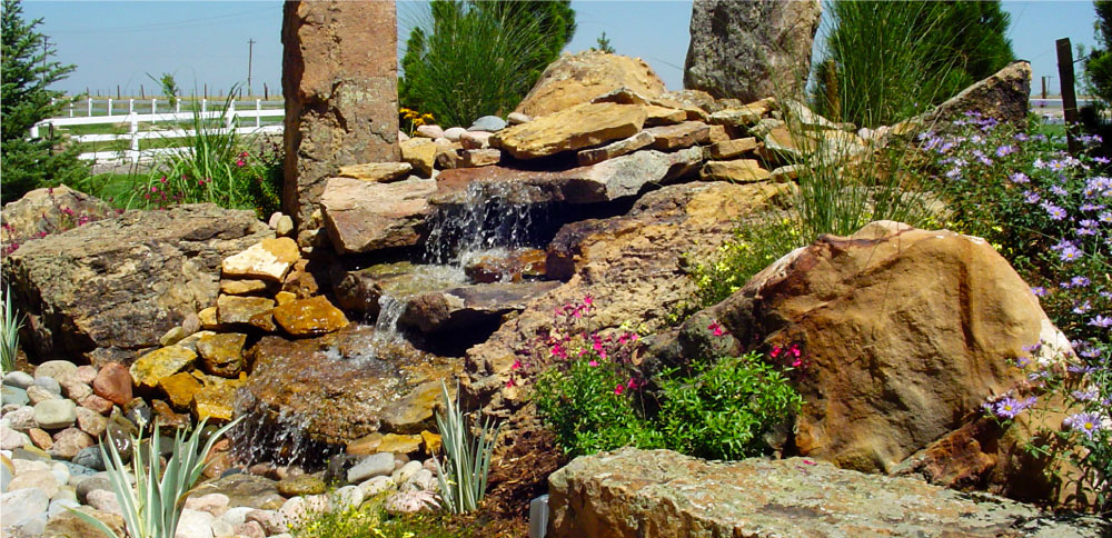 rock water feature