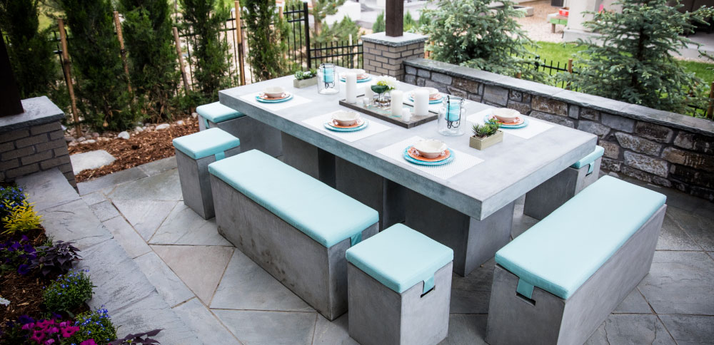 outdoor dining area Solterra